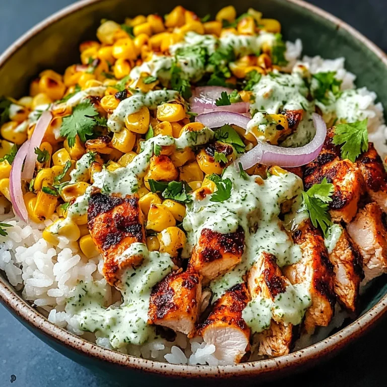 30-Minute Street Corn Chicken Rice Bowl