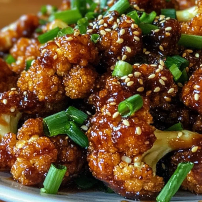 Amazing Sticky Honey Garlic Cauliflower in 5 Steps