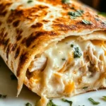 Cheesy Garlic Chicken Wraps