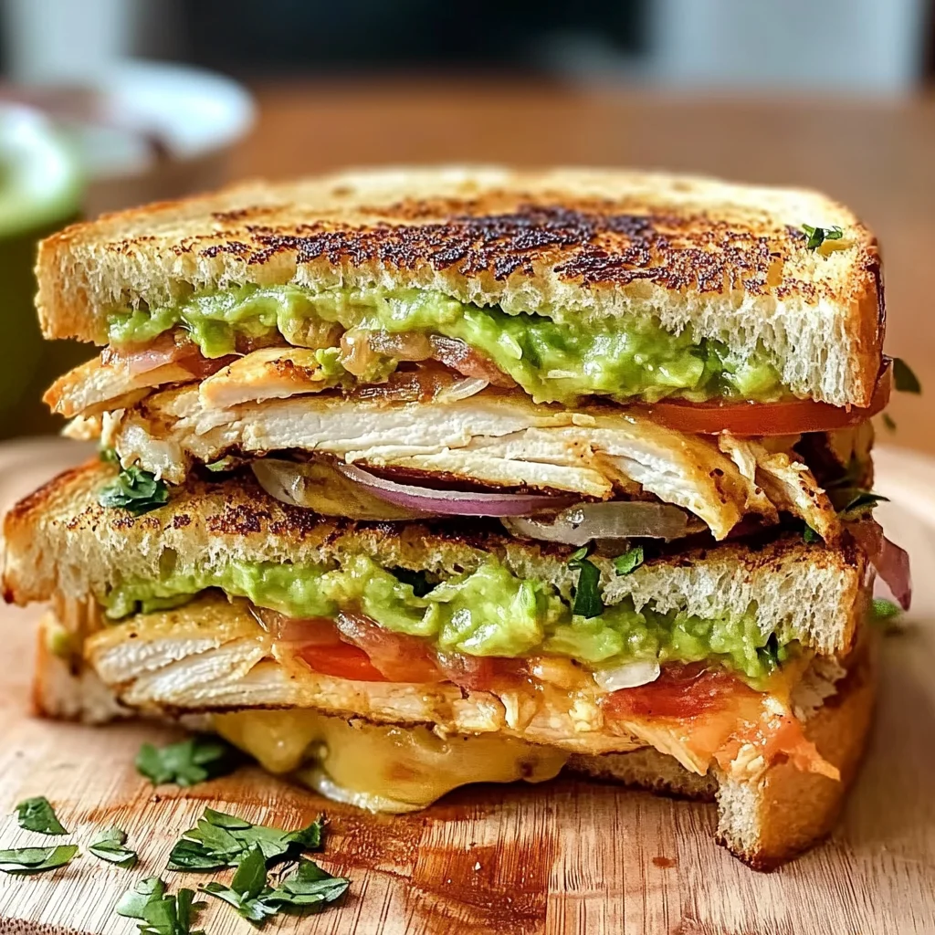 Chicken Avocado Melt Sandwich