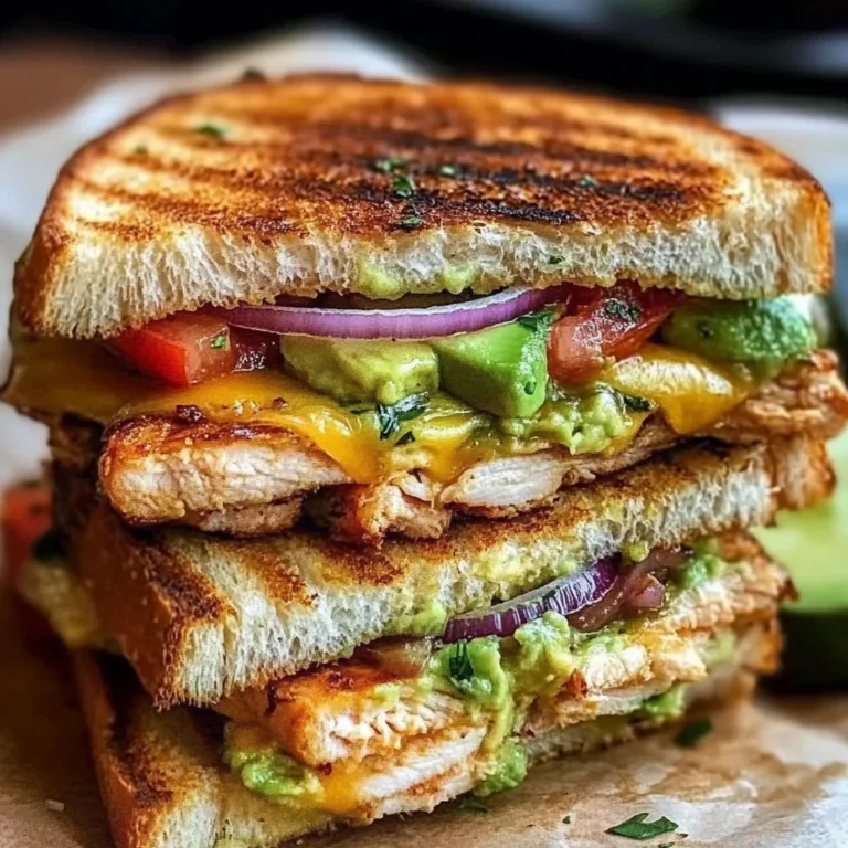 Chicken Avocado Melt Sandwich