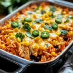 Chicken Enchilada Rice Casserole