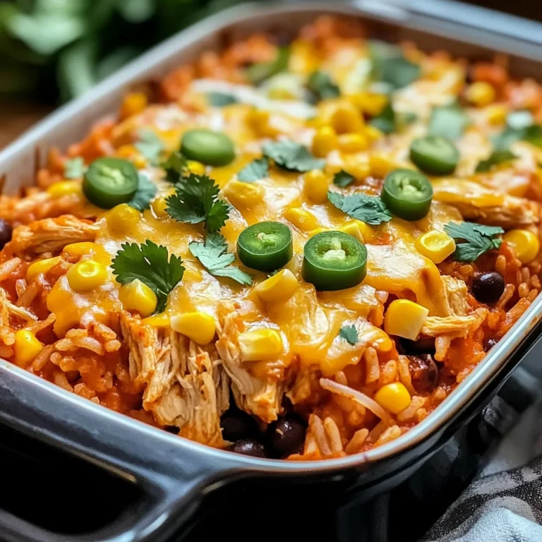 Chicken Enchilada Rice Casserole
