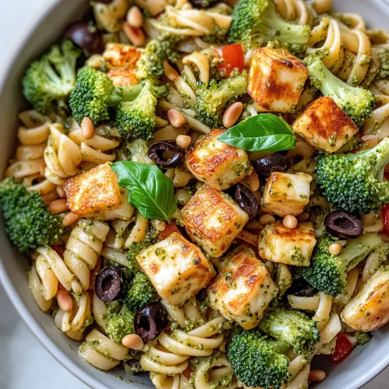 Colorful Halloumi Pasta Salad
