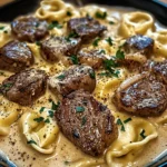 Cracked Garlic Steak Tortellini in Creamhouse Sauce Bliss