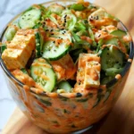 Creamy Asian Cucumber Salad Bowl Recipe