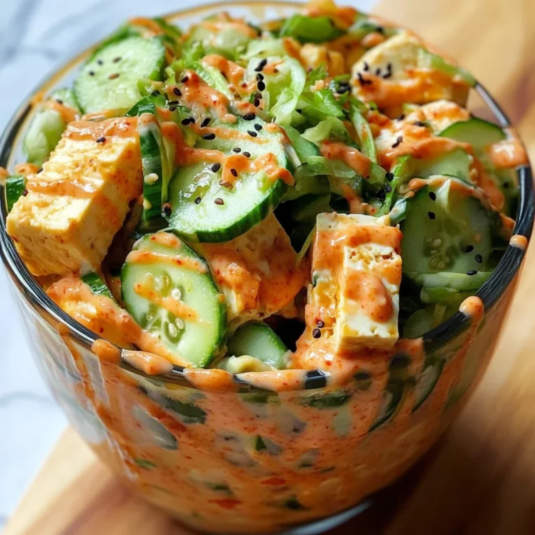 Creamy Asian Cucumber Salad Bowl Recipe