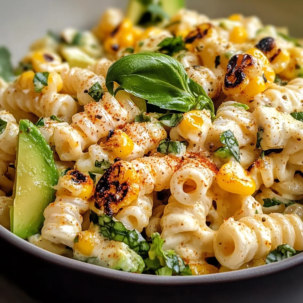 Creamy Street Corn Pasta Salad