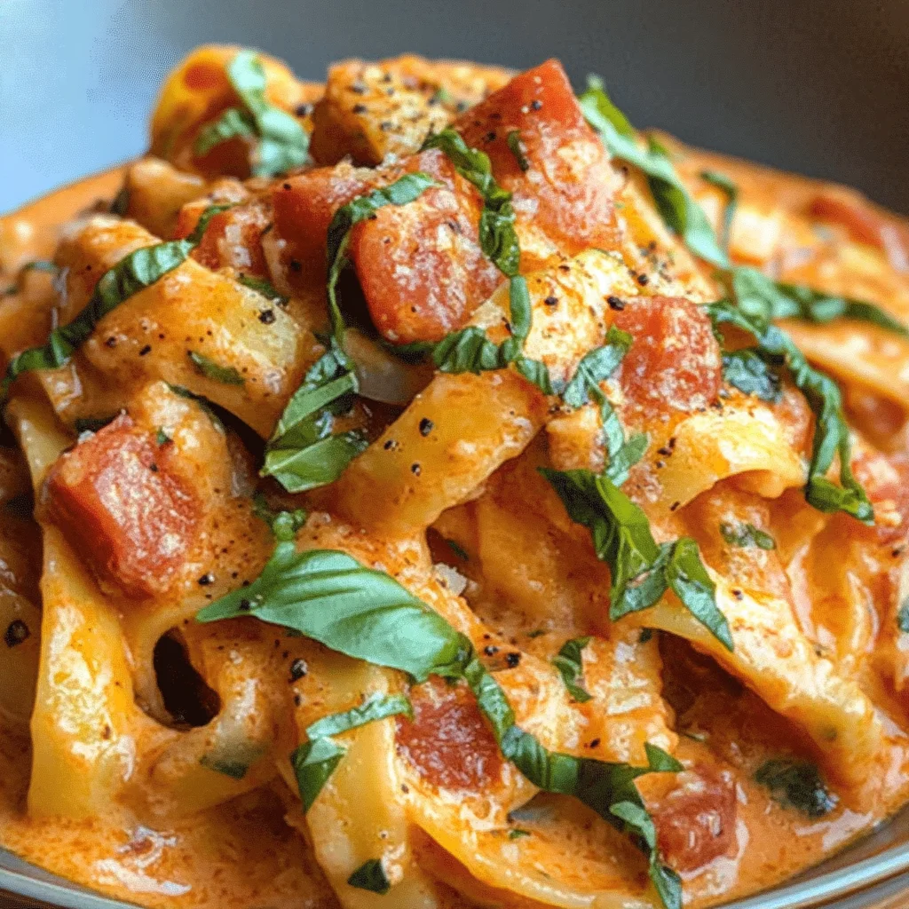Creamy Tomato Garlic Pasta