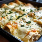 Creamy White Chicken Enchiladas