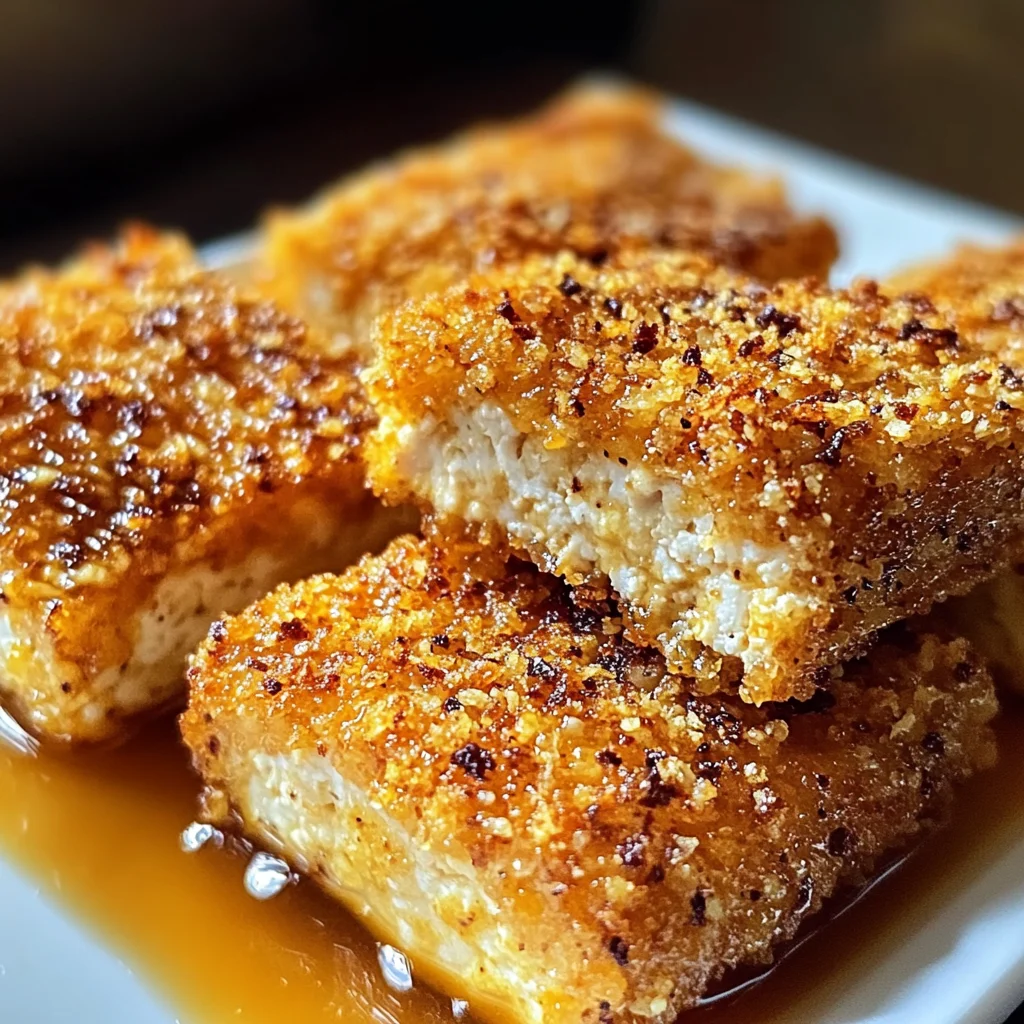 Crispy Baked Honey Mustard Tofu Tenders