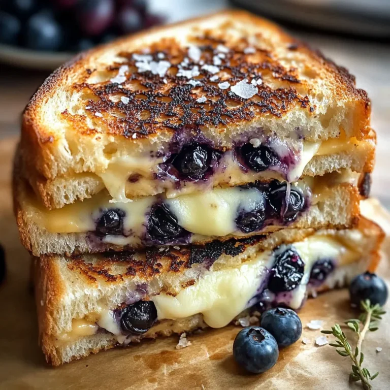Crispy Blueberry Grilled Cheese