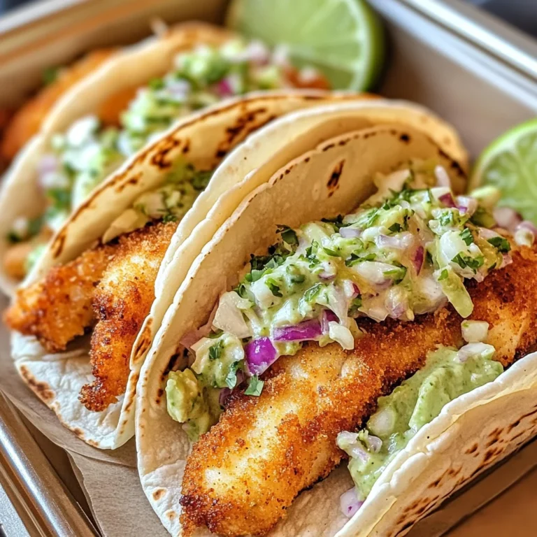 Crispy Fish Tacos with Cilantro Lime Slaw