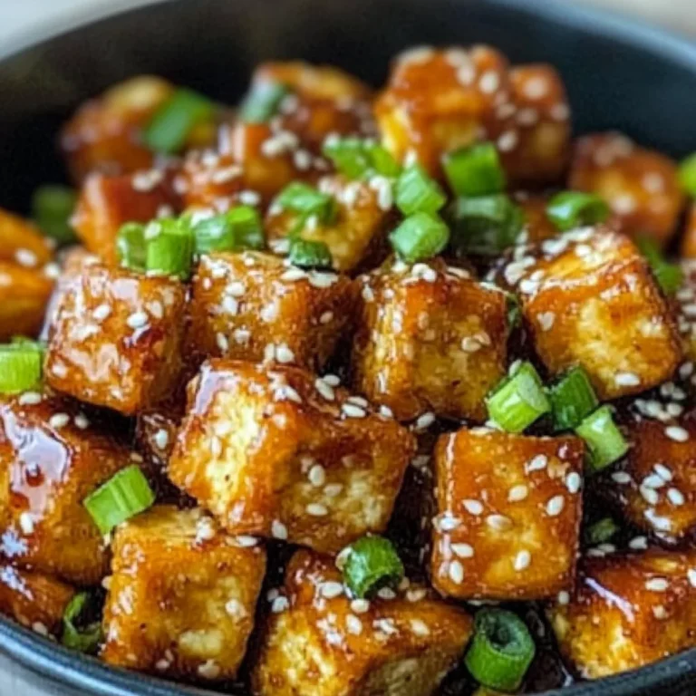 Crispy Honey Garlic Tofu