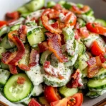 Crunchy Cucumber Salad with Bacon