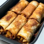Easy Air Fryer Apple Pie Taquitos