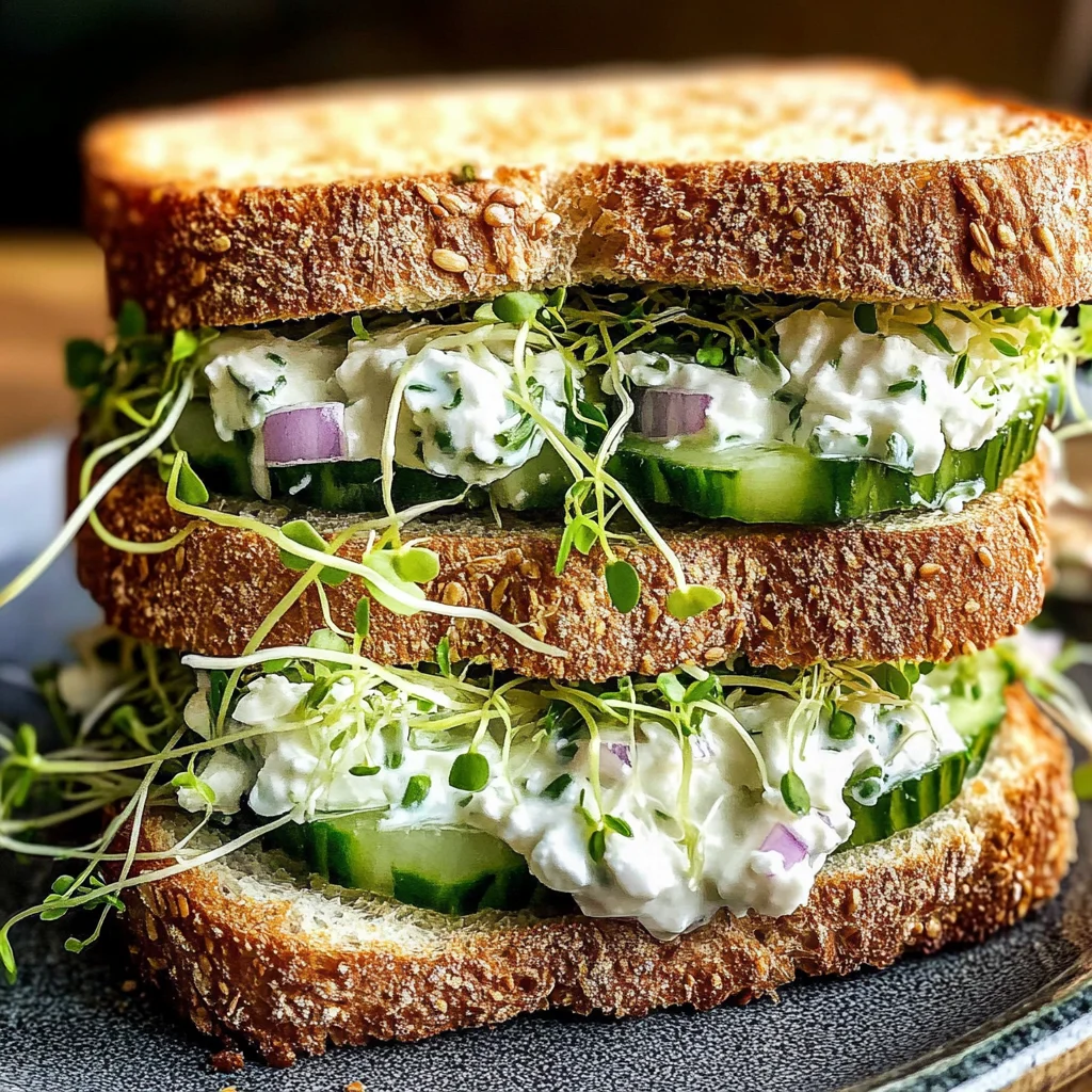 Easy Cucumber Salad Sandwiches