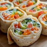 Fresh Vegetable Tortilla Roll Ups
