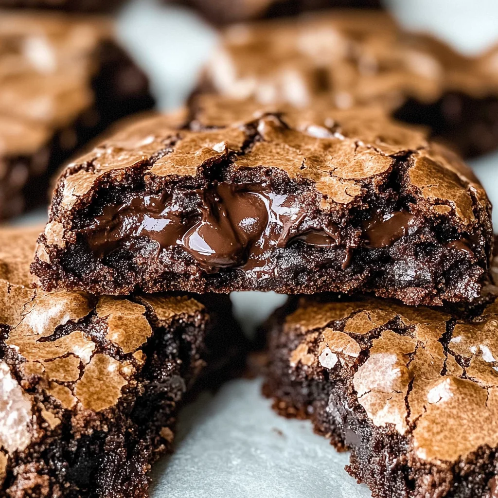 Fudgy Chewy Browkies (Brookies)