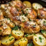 Garlic Parmesan Chicken and Potatoes (One-Pan Dinner)