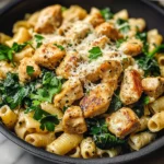 Healthy Garlic Parmesan Chicken Pasta