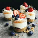 Healthy Protein Cheesecake Jars