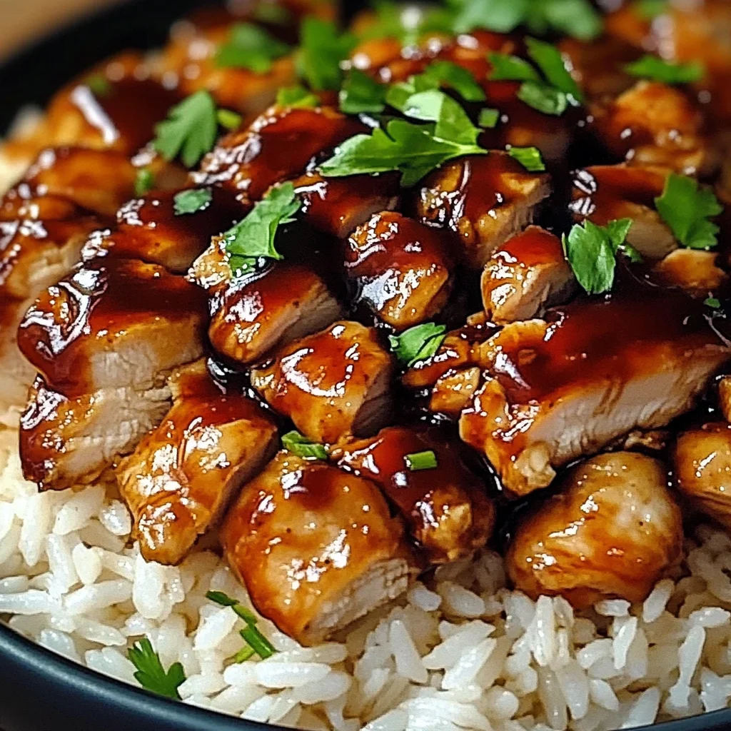 Honey BBQ Chicken Rice