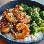 Honey Garlic Shrimp Bowls