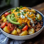 Loaded Potato Taco Bowl