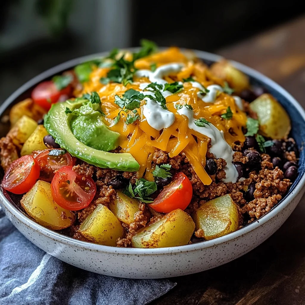 Loaded Potato Taco Bowl