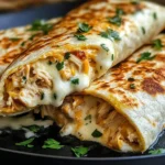Low Carb Cheesy Garlic Chicken Wraps