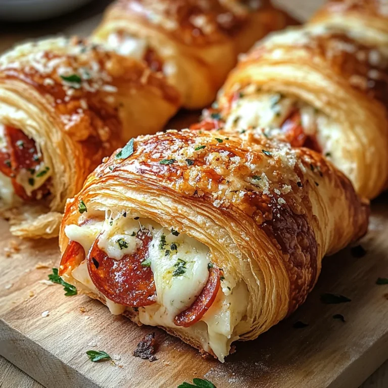 Mozzarella Pepperoni Croissant Rolls