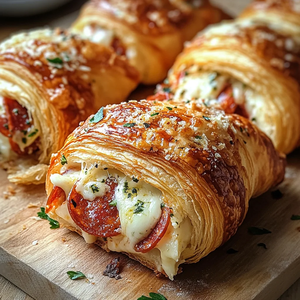 Mozzarella Pepperoni Croissant Rolls