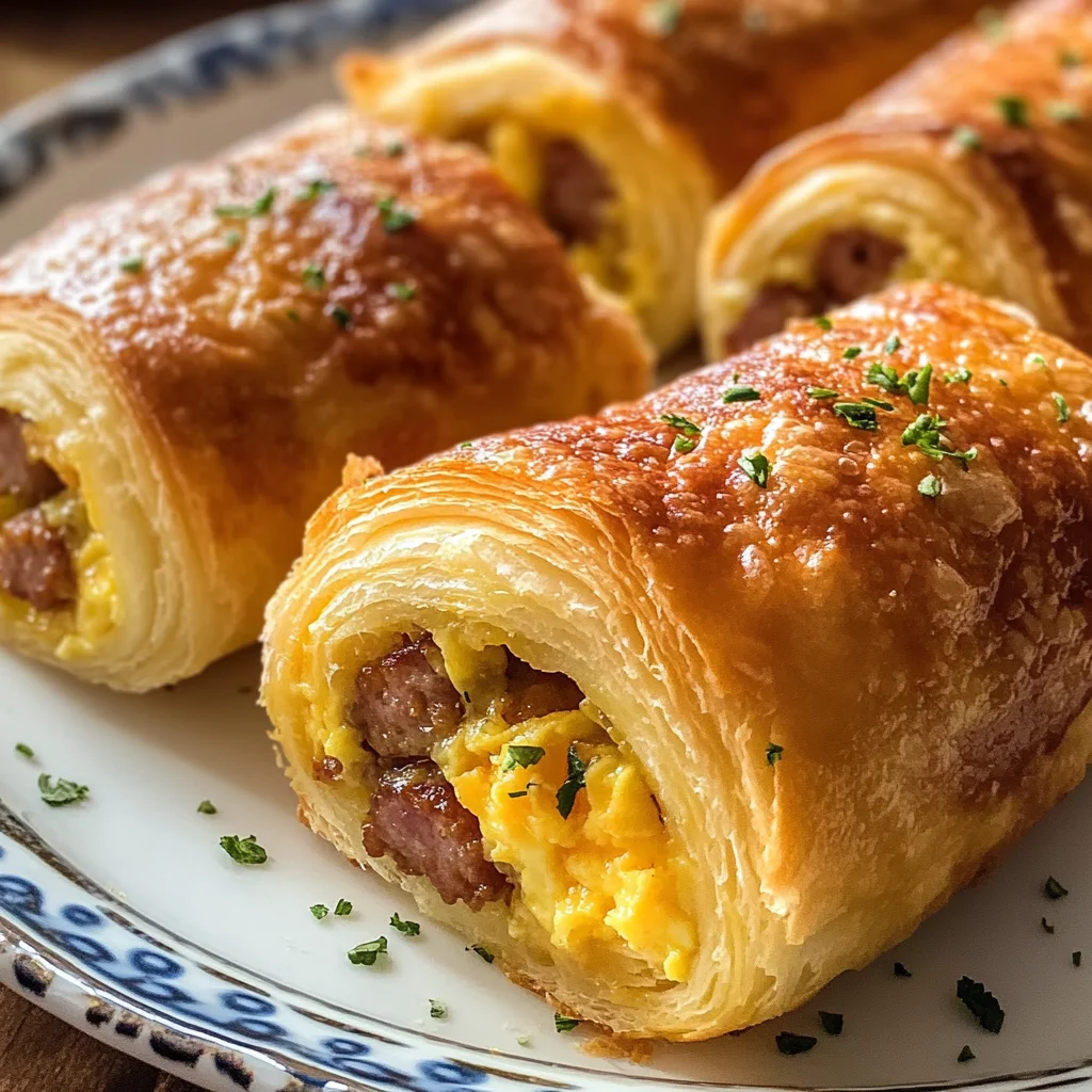 Sausage Egg Breakfast Roll-Ups – Quick u0026 Easy Morning Treat!