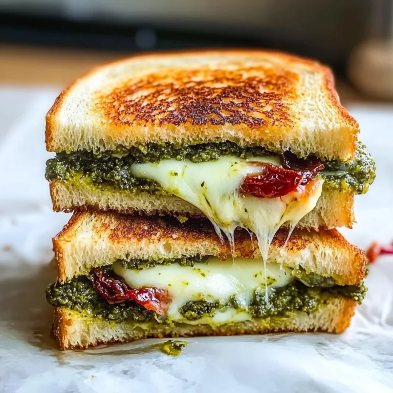 Sourdough Pesto Grilled Cheese