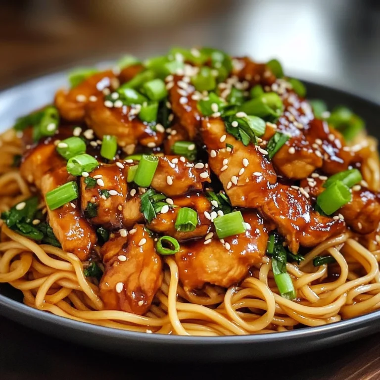Sticky Garlic Chicken Noodles