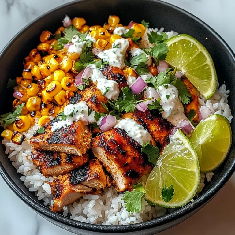 Street Corn Chicken Rice Bowl