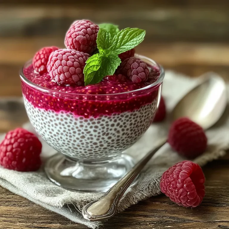 Vanilla Raspberry Chia Pudding