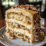 White German Chocolate Cake with Cheesecake Center