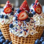 4th of July Waffle Cones