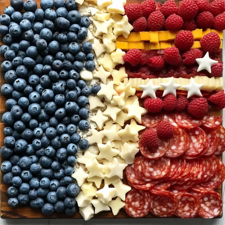 American Flag Charcuterie Board