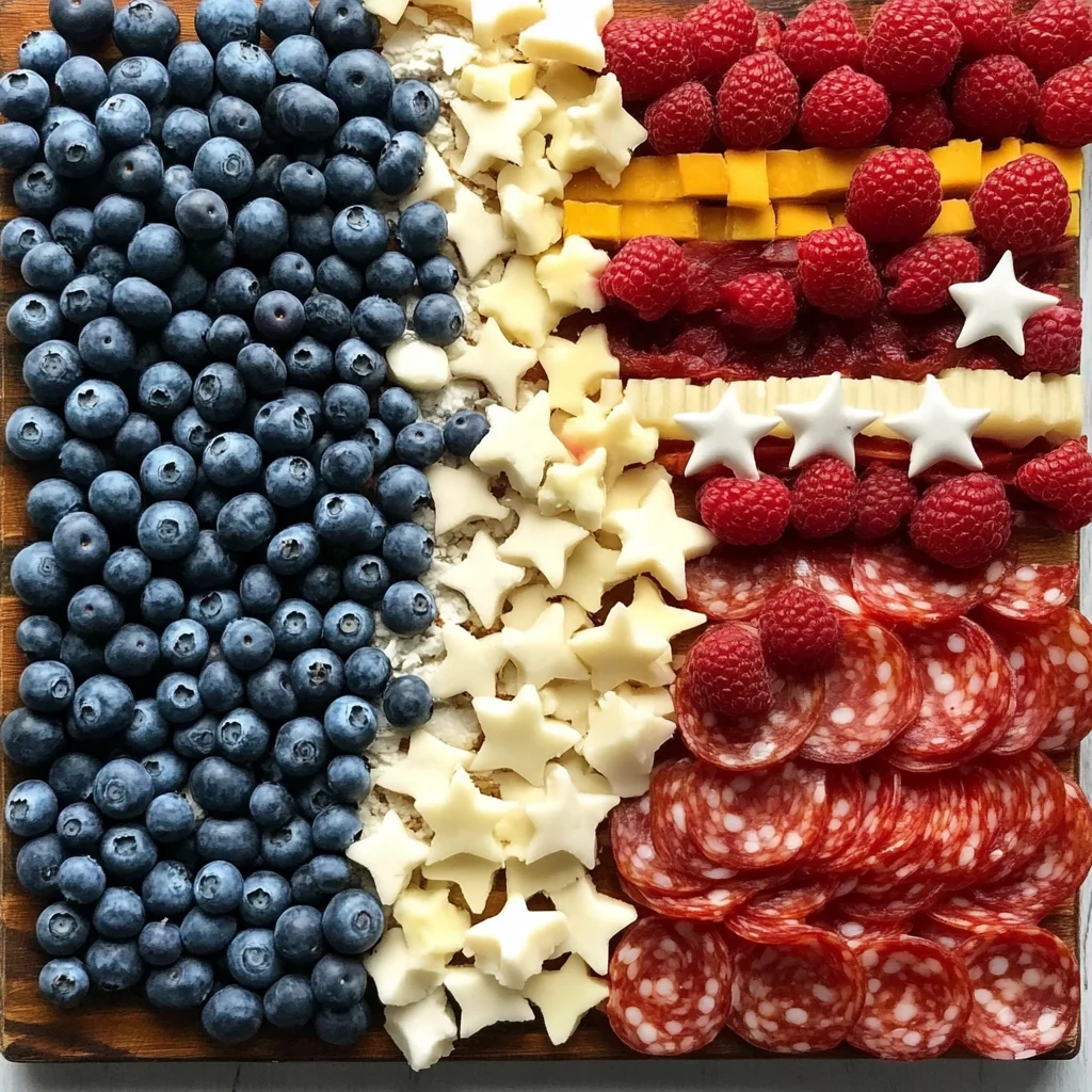 American Flag Charcuterie Board