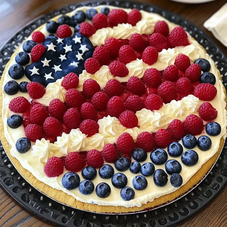 American Flag Fruit Pizza