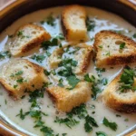Authentic Italian Style Garlic Soup