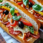 Baked Italian Grinder Sandwiches