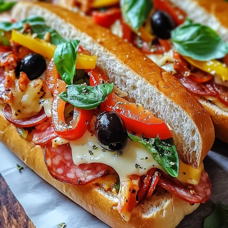 Baked Italian Grinder Sandwiches