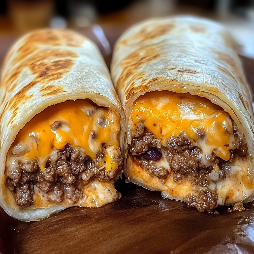 Beef Cheese Burritos