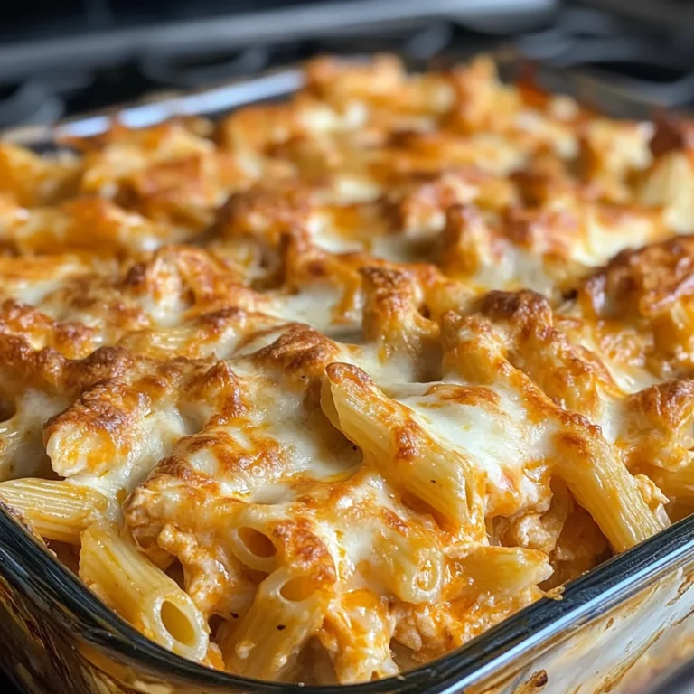 Buffalo Chicken Pasta Bake