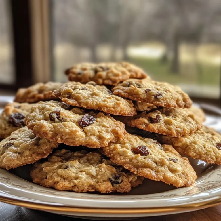 Buttery Amish Oatmeal Raisin Cookies