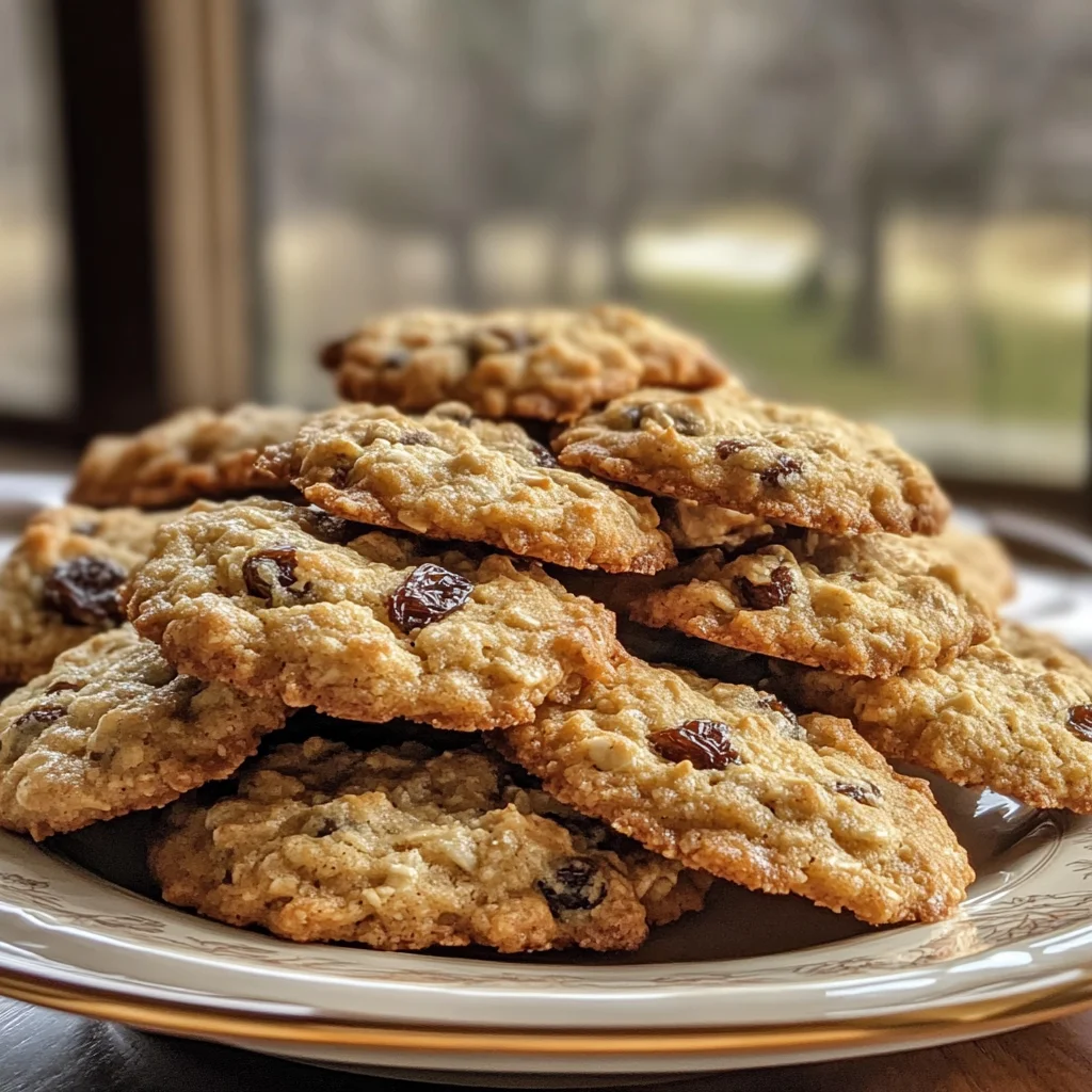 Buttery Amish Oatmeal Raisin Cookies